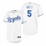 Camiseta Beisbol Nino Kansas City Royals George Brett Replica Primera Blanco