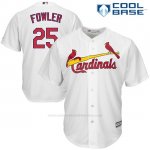Camiseta Beisbol Hombre St. Louis Cardinals 25 Dexter Fowler Blanco 2017 Cool Base