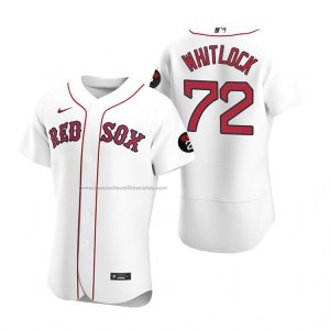 Camiseta Beisbol Hombre Boston Red Sox Garrett Whitlock Autentico Blanco2