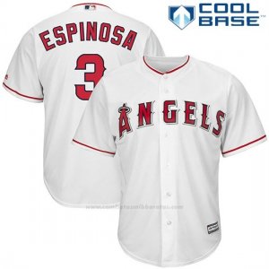 Camiseta Beisbol Hombre Los Angeles Angels Danny Espinosa Blanco Cool Base