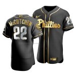 Camiseta Beisbol Hombre Philadelphia Phillies Andrew Mccutchen Golden Edition Autentico Negro