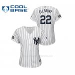 Camiseta Beisbol Mujer New York Yankees Jacoby Ellsbury 2019 London Series Cool Base Blanco