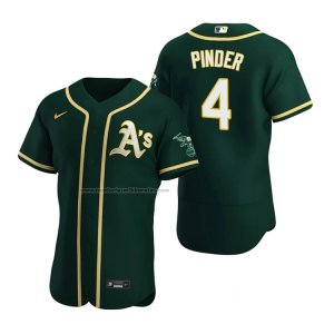 Camiseta Beisbol Hombre Oakland Athletics Chad Pinder Autentico Alterno Verde