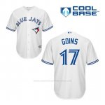 Camiseta Beisbol Hombre Toronto Blue Jays Ryan Goins 17 Blanco 1ª Cool Base