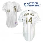 Camiseta Beisbol Hombre Chicago White Sox Paul Konerko 14 Blanco Usmc Cool Base