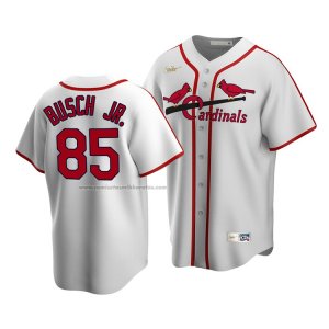 Camiseta Beisbol Hombre St. Louis Cardinals August Busch Jr. Cooperstown Collection Primera Blanco