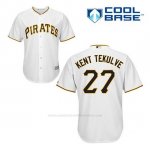Camiseta Beisbol Hombre Pittsburgh Pirates Kent Tekulve 27 Blanco 1ª Cool Base