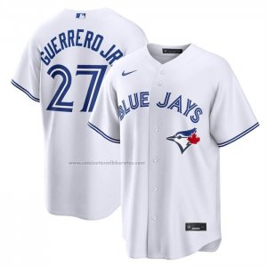 Camiseta Beisbol Hombre Toronto Blue Jays Vladimir Guerrero Jr Primera Replica Blanco