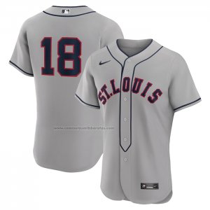 Camiseta Beisbol Hombre St. Louis Cardinals Jordan Walker 2024 Rickwood Classic Autentico Gris