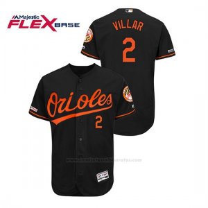 Camiseta Beisbol Hombre Baltimore Orioles Jonathan Villar 150th Aniversario Patch Autentico Flex Base Negro