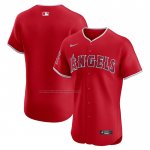 Camiseta Beisbol Hombre Los Angeles Angels Alterno Vapor Premier Elite Patch Rojo