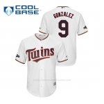 Camiseta Beisbol Hombre Minnesota Twins Marwin Gonzalez 2019 Postseason Cool Base Blanco