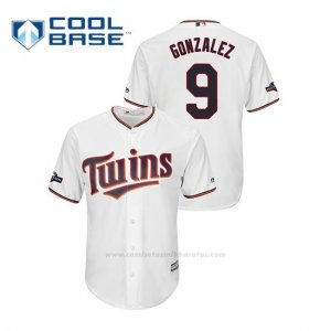 Camiseta Beisbol Hombre Minnesota Twins Marwin Gonzalez 2019 Postseason Cool Base Blanco