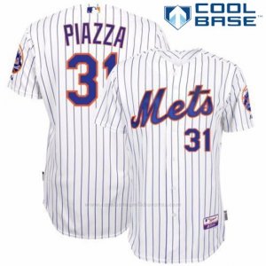 Camiseta Beisbol Hombre New York Mets Mike Piazza 1ª Blanco Cool Base