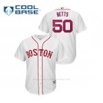 Camiseta Beisbol Hombre Boston Red Sox Mookie Betts Cool Base Primera Blanco