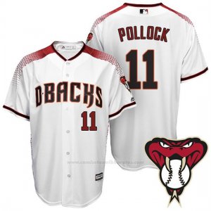 Camiseta Beisbol Hombre Arizona Diamondbacks 11 A.J. Pollock 1ª Blanco