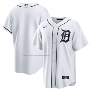 Camiseta Beisbol Hombre Detroit Tigers Primera Replica Blanco1 Camiseta Beisbol Hombre Detroit Tigers Primera Replica Blanco1