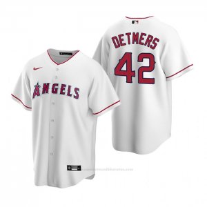 Camiseta Beisbol Hombre Los Angeles Angels Reid Detmers Replica 2020 Blanco