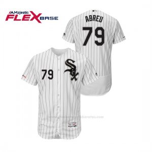 Camiseta Beisbol Hombre Chicago White Sox Jose Abreu 150th Aniversario Patch Flex Base Blanco Negro