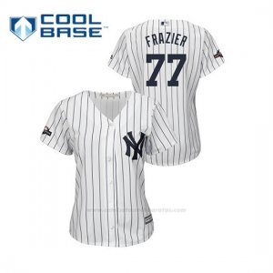 Camiseta Beisbol Mujer New York Yankees Clint Frazier 2019 Postseason Cool Base Blanco