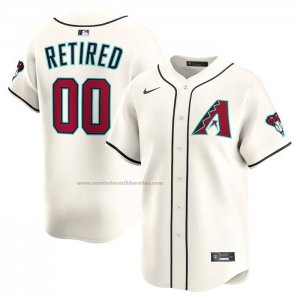 Camiseta Beisbol Hombre Arizona Diamondbacks Retired Roster Primera Limited Crema