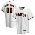 Camiseta Beisbol Hombre Arizona Diamondbacks Primera Pick-A-Player Retired Roster Replica Blanco