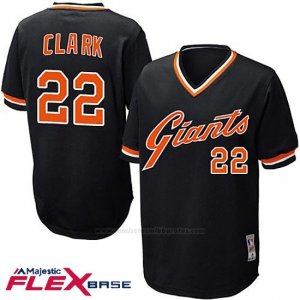 Camiseta Beisbol Hombre San Francisco Giants Will Clark Autentico Coleccion Flex Base Negro