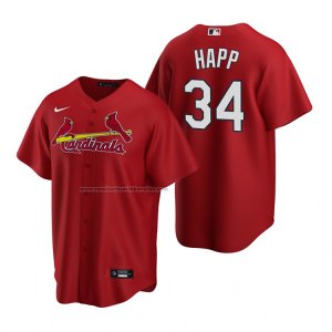 Camiseta Beisbol Hombre St. Louis Cardinals J.a. Happ Replica Alterno Rojo