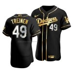 Camiseta Beisbol Hombre Los Angeles Dodgers Blake Treinen Golden Edition Autentico Negro