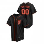 Camiseta Beisbol Hombre San Francisco Giants Personalizada Replica Alterno Negro