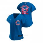 Camiseta Beisbol Mujer Chicago Cubs Jose Quintana 2020 Replica Alterno Azul