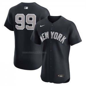 Camiseta Beisbol Hombre New York Yankees Aaron Judge Alterno Elite Negro
