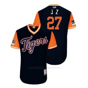 Camiseta Beisbol Hombre Detroit Tigers Jordan Zimmermann 2018 Llws Players Weekend J Z Azul