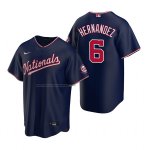 Camiseta Beisbol Hombre Washington Nationals Cesar Hernandez Replica Alterno Azul