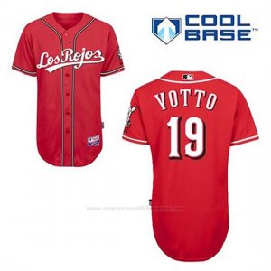 Camiseta Beisbol Hombre Cincinnati Reds Joey Votto 19 Rojo Los Cool Base