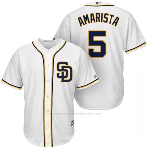 Camiseta Beisbol Hombre San Diego Padres Alexi Amarista Blanco Cool Base Jugador