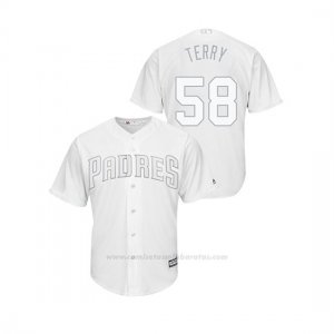 Camiseta Beisbol Hombre San Diego Padres Trey Wingenter 2019 Players Weekend Replica Blanco