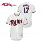 Camiseta Beisbol Hombre Minnesota Twins Jose Berrios 150th Aniversario Patch Flex Base Blanco