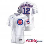 Camiseta Beisbol Hombre Chicago Cubs Kyle Schwarber Autentico Nike Blanco