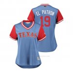 Camiseta Beisbol Mujer Texas Rangers Jurickson Profar 2018 Llws Players Weekend El Patron Light Toronto Blue Jays