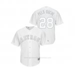 Camiseta Beisbol Hombre Houston Astros Robinson Chirinos 2019 Players Weekend Pelo Buche Replica Blanco