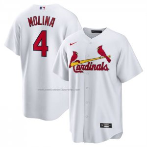 Camiseta Beisbol Hombre St. Louis Cardinals Yadier Molina Replica Retired Blanco
