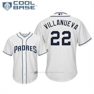 Camiseta Beisbol Hombre San Diego Padres Christian Villanueva Cool Base 1ª Blanco