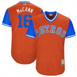 Camiseta Beisbol Hombre Houston Astros 2017 Little League World Series Brian Mccann Naranja