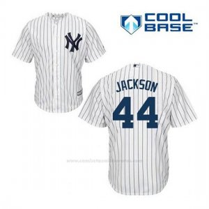 Camiseta Beisbol Hombre New York Yankees Reggie Jackson 44 Blanco 1ª Cool Base
