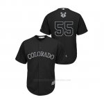 Camiseta Beisbol Hombre Colorado Rockies Jon Gray 2019 Players Weekend Replica Negro