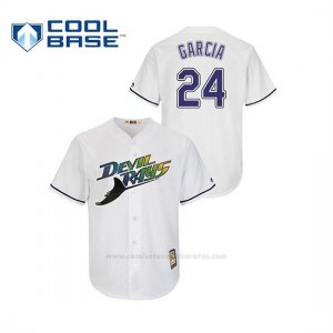 Camiseta Beisbol Hombre Tampa Bay Rays Avisail Garcia Turn Back The Clock Cool Base Blanco