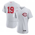 Camiseta Beisbol Hombre Cincinnati Reds Joey Votto 2022 Autentico Blanco