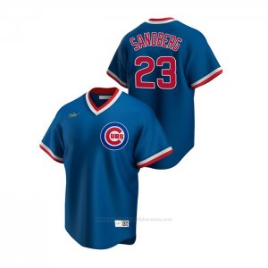 Camiseta Beisbol Hombre Chicago Cubs Ryne Sandberg Cooperstown Collection Road Azul