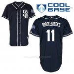 Camiseta Beisbol Hombre San Diego Padres Will Middlebrooks 11 Azul Azul Alterno Cool Base